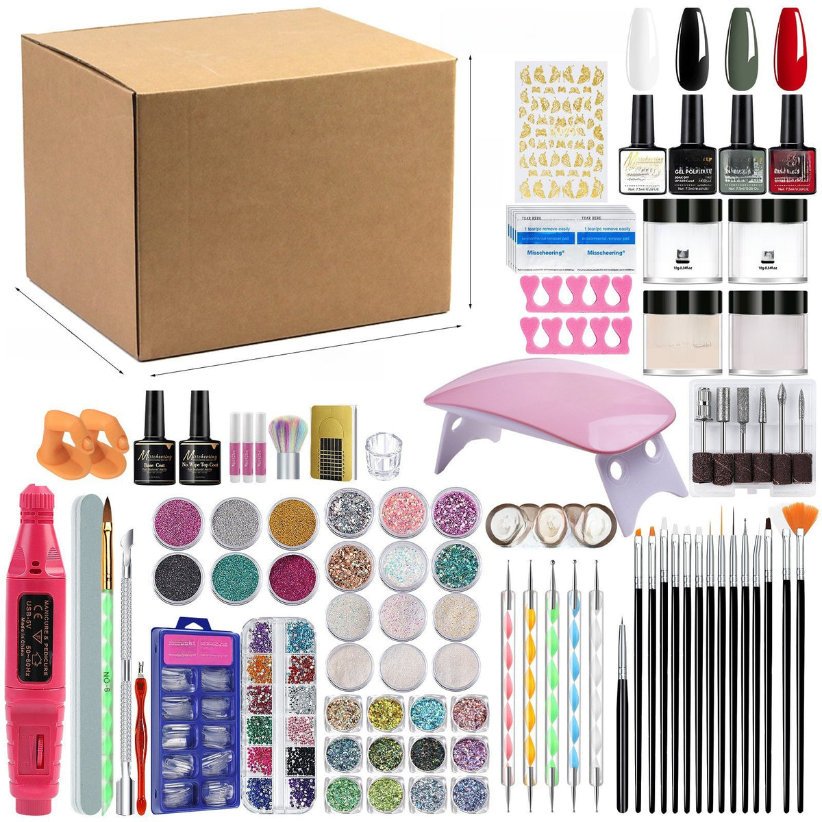 35 Pieces Manicure Set with Nail Lamp