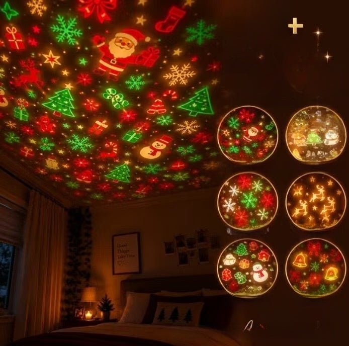 USB Christmas Tree Projector Light for Holiday Home Decoration