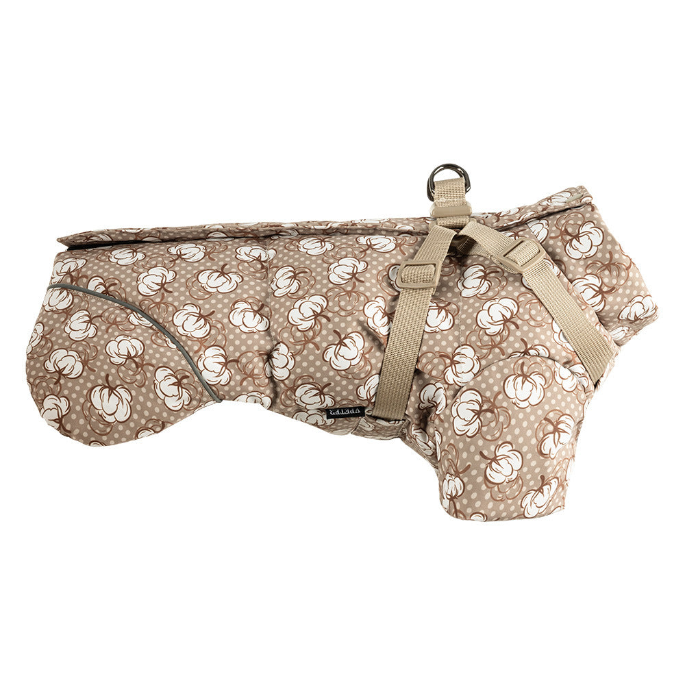 Waterproof Polyester Cotton-Padded Dog Coat