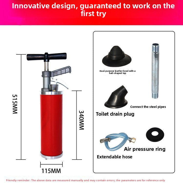 Toilet pipe dredge high pressure household sewer plugging tool