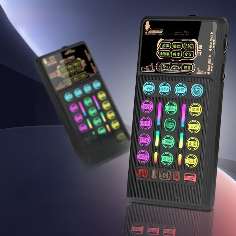 Professional Live Streaming Sound Card Headset