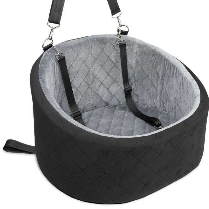 Portable Plush Dog Car Seat Nest Washable Pet Carrier