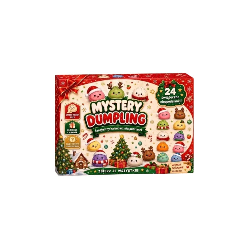 Christmas Advent Calendar Squeeze Dumpling Blind Box 24 Days Countdown Stress Relief Toy