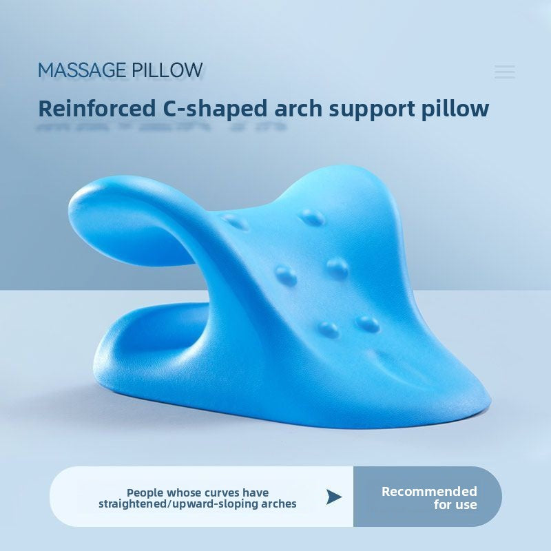 Massage pillow for the waist, back and neck