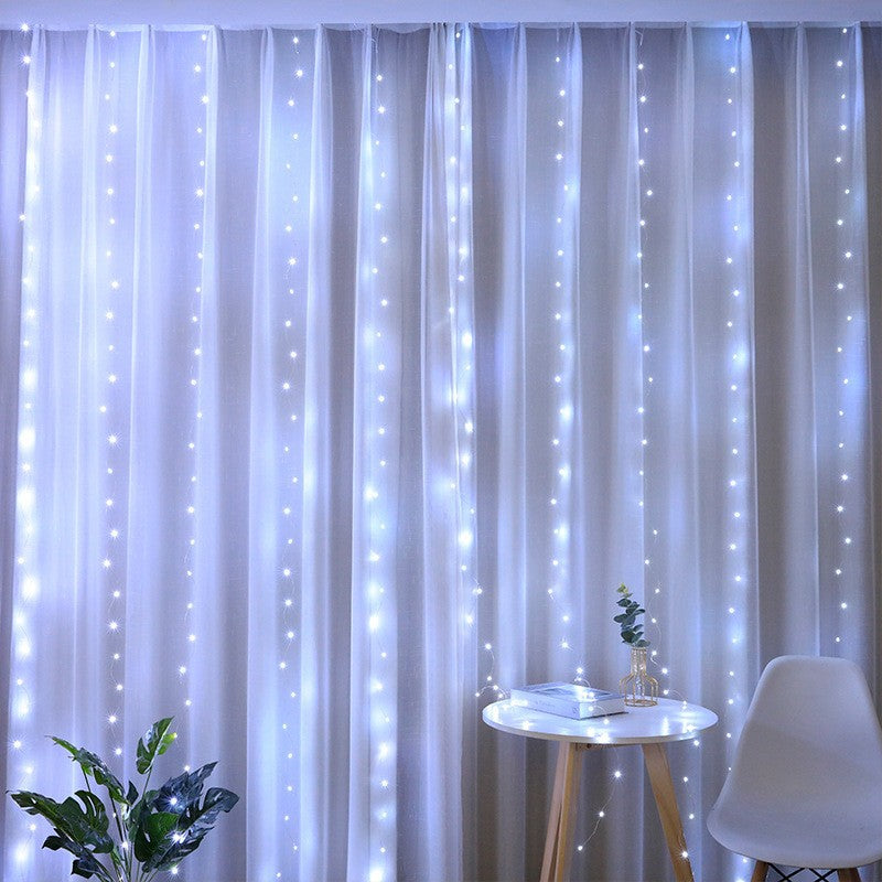 LED copper wire curtain lamp Christmas