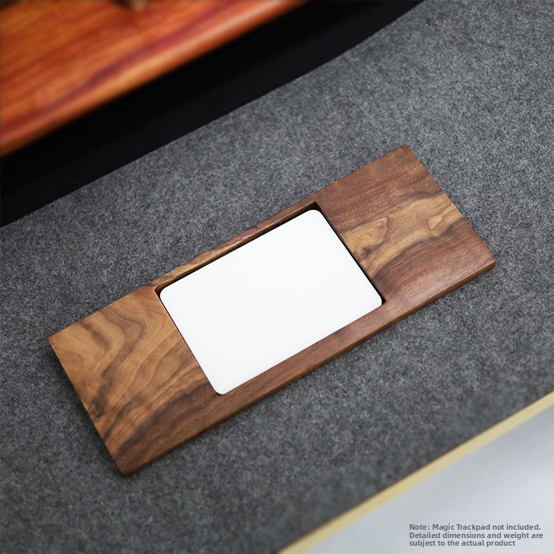 Walnut Wood Keyboard and Touchpad Stand with Wrist Rest