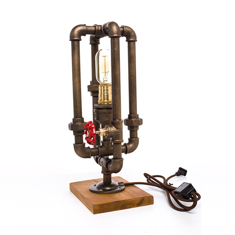 Industrial Vintage Table Lamp with Edison Bulb