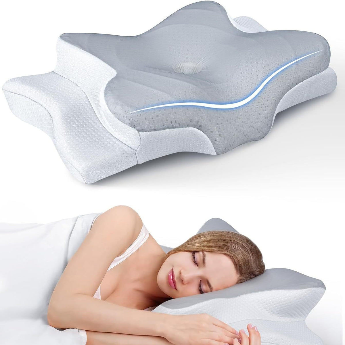 Butterfly shaped pillow memory cotton pillow cervical pillow
