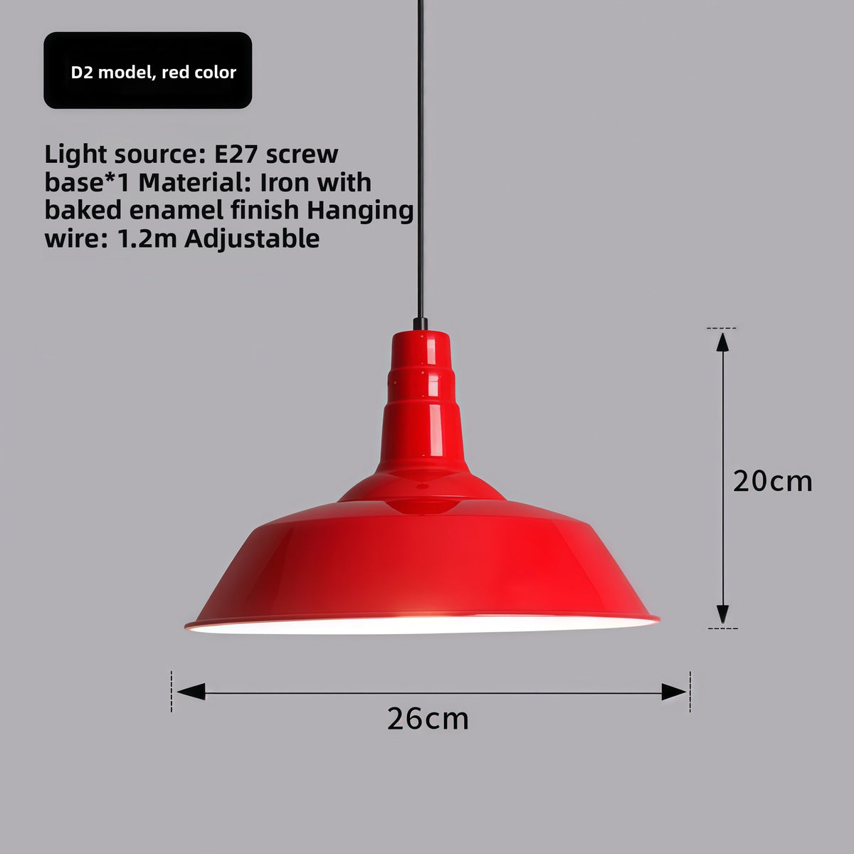 Retro Industrial Iron Pendant Lamp Chandelier