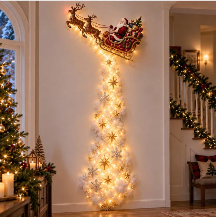 DIY Christmas Magic Trail String Wall Light Kit for Home Holiday Party Decor