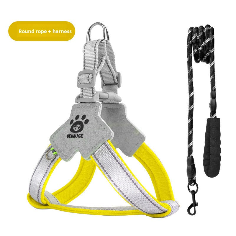 Adjustable Reflective Dog Harness with Anti-Escape Design