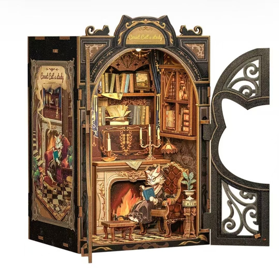 Handmade Miniature Bookstore DIY Bookends