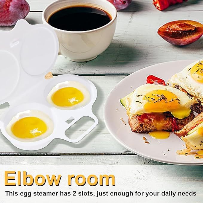 Double Chamber Microwave Egg Cooker