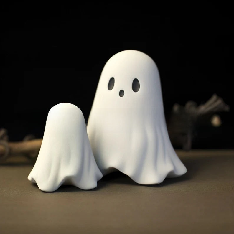 Halloween Cute White Ghost Resin Ornament Party Decoration