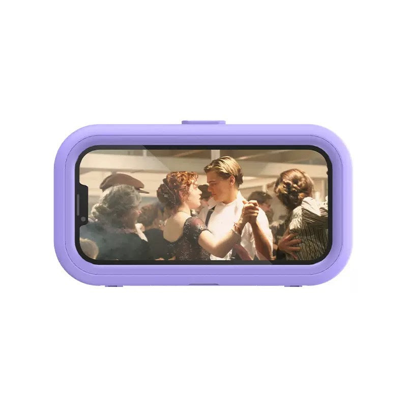 360° Rotatable Waterproof Wall-Mounted Phone Holder with Telescopic Stand