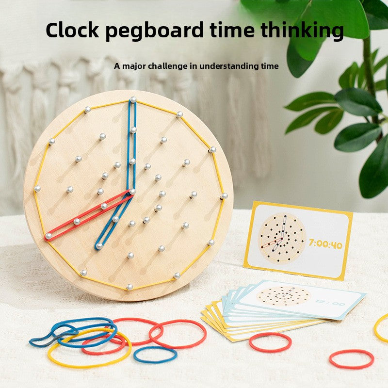 Montessori Wooden Pegboard