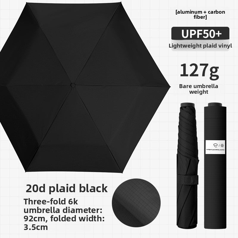 Carbon Fiber Ultra Light Compact Folding Umbrella