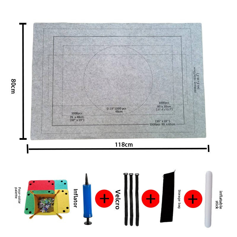 Jigsaw storage blanket jigsaw mat