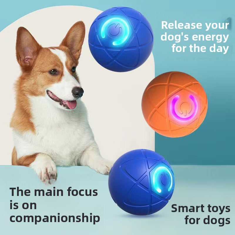 Interactive Self-Rolling Dog Toy