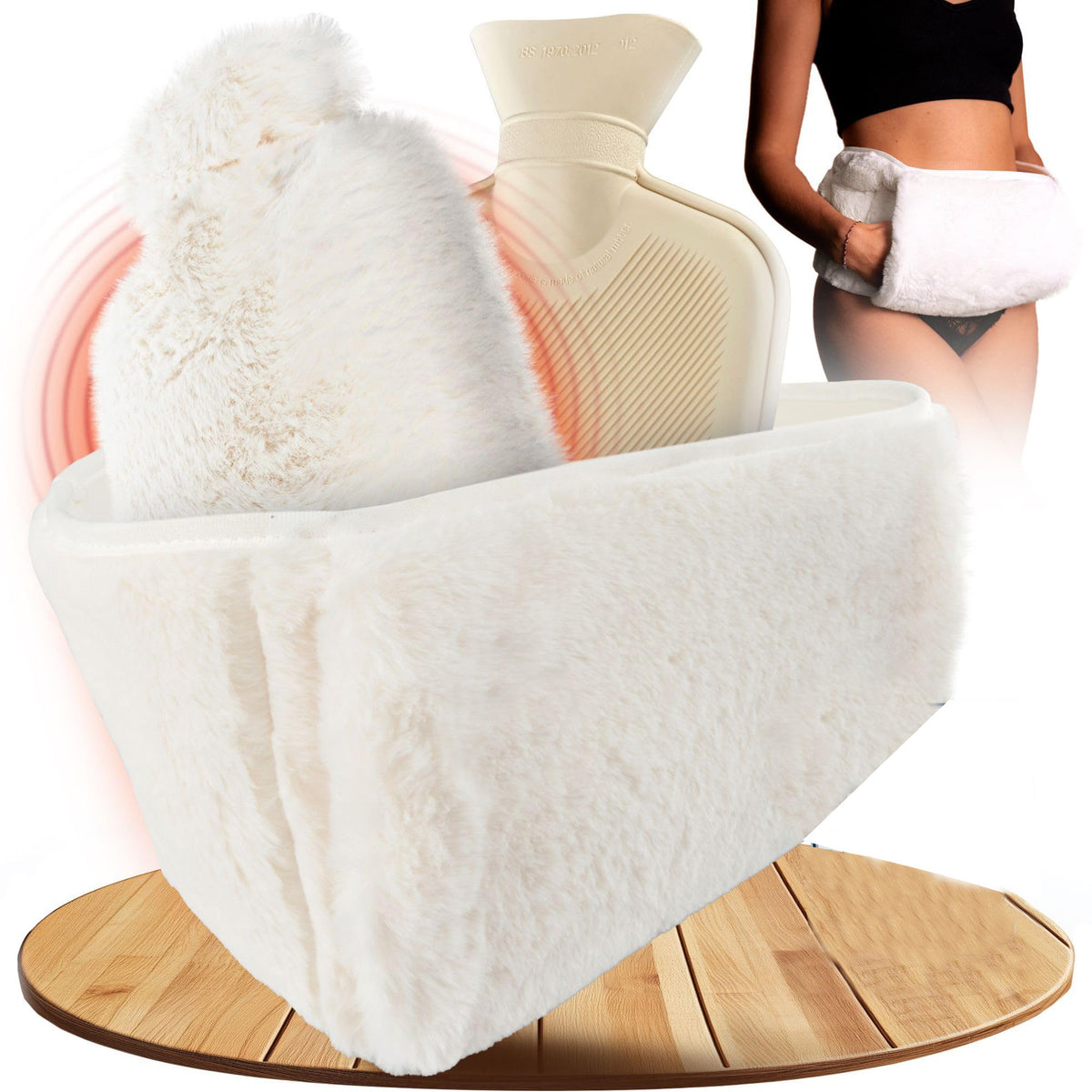 Water-filled hot water bag