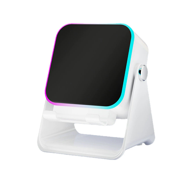 Portable 360 Degree Rotating Bluetooth 5.3 Speaker, USB Rechargeable Wireless Desktop Stereo System