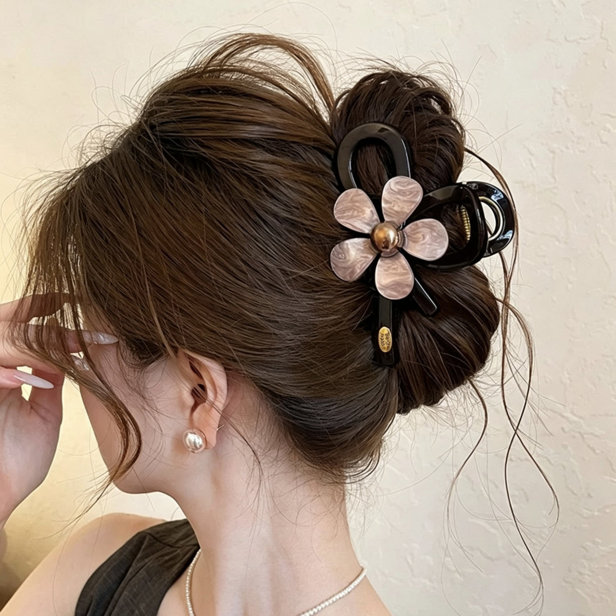 Floral Hair Claw Clip