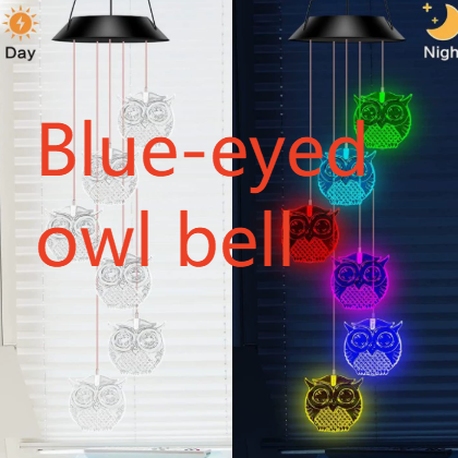 Solar butterfly wind chime lamp