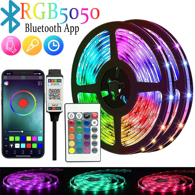 USB RGB Bluetooth LED Light Strip with Remote Control
