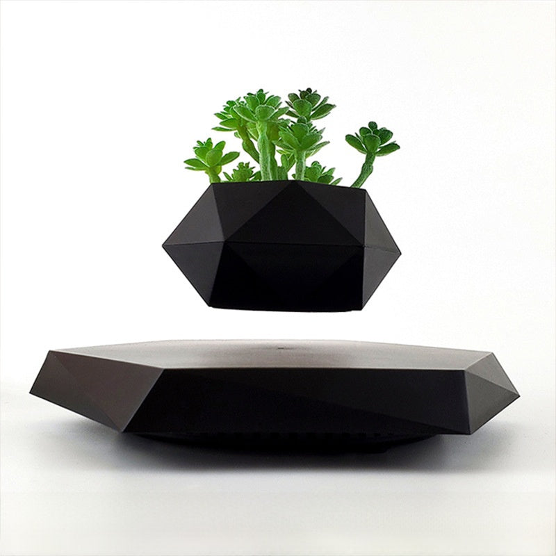 Magnetic Levitation Bonsai with Artificial Plants