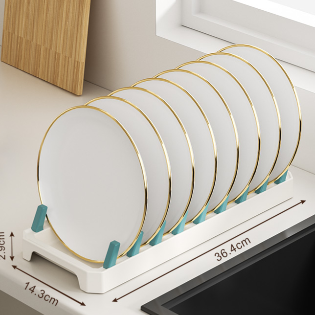 Kitchen Pull Out Dish Drainer Storage Rack