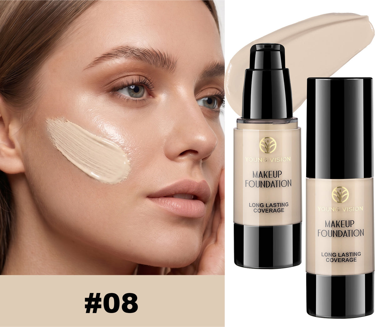 Matte Oil-Control Waterproof Liquid Foundation