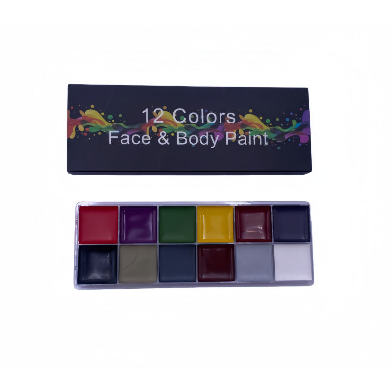 12-Color Body and Face Paint Set