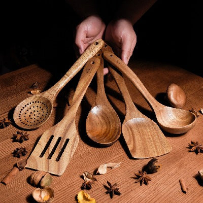 Wooden Rice Ladle Spoon