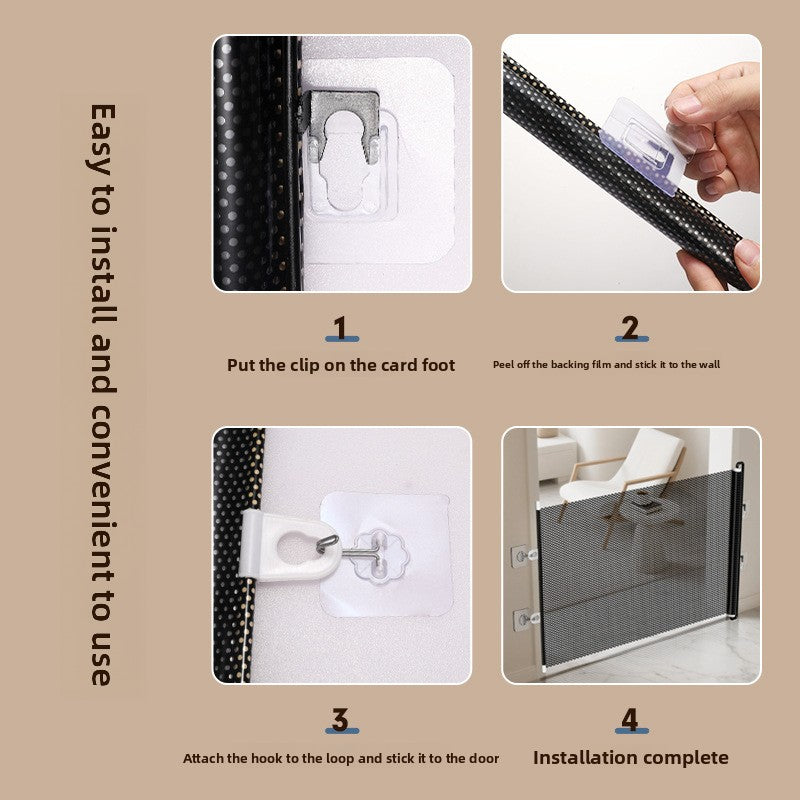 Retractable Pet Barrier Gate