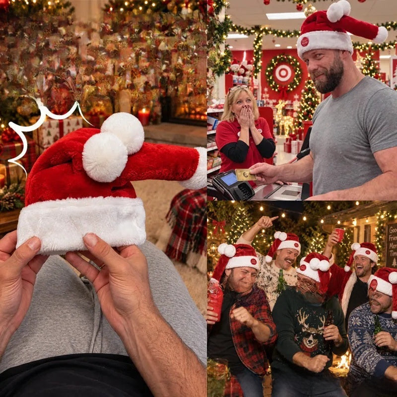 Funny Moving Santa Hat with Sound
