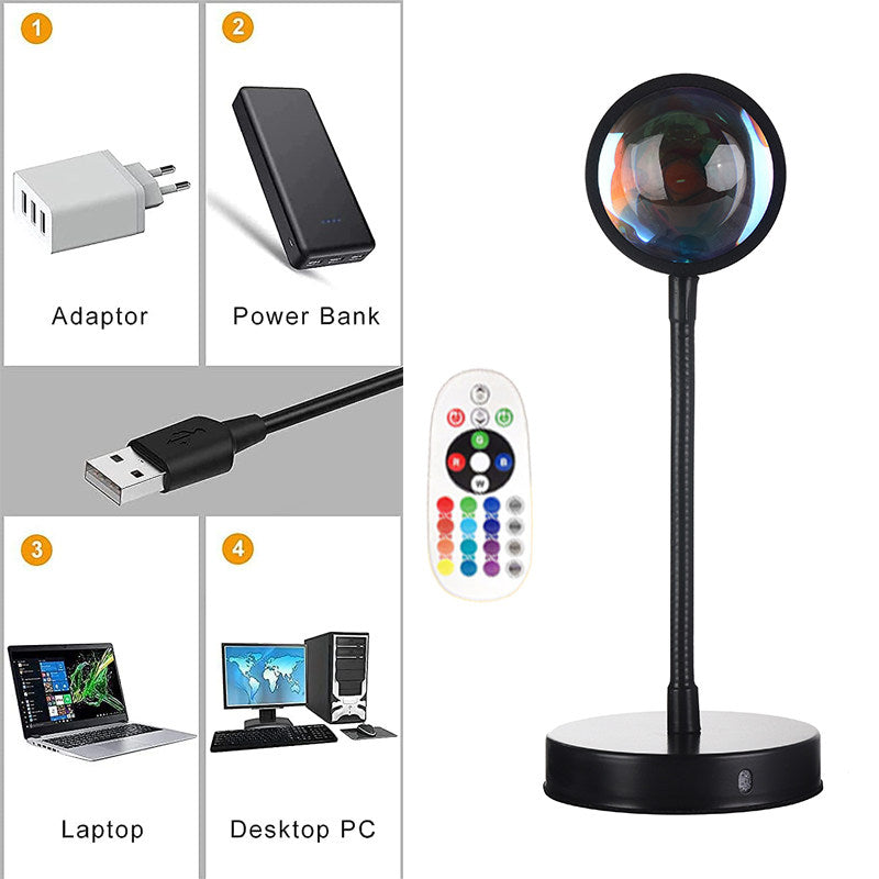 Multicolor Sunset LED Projector Light