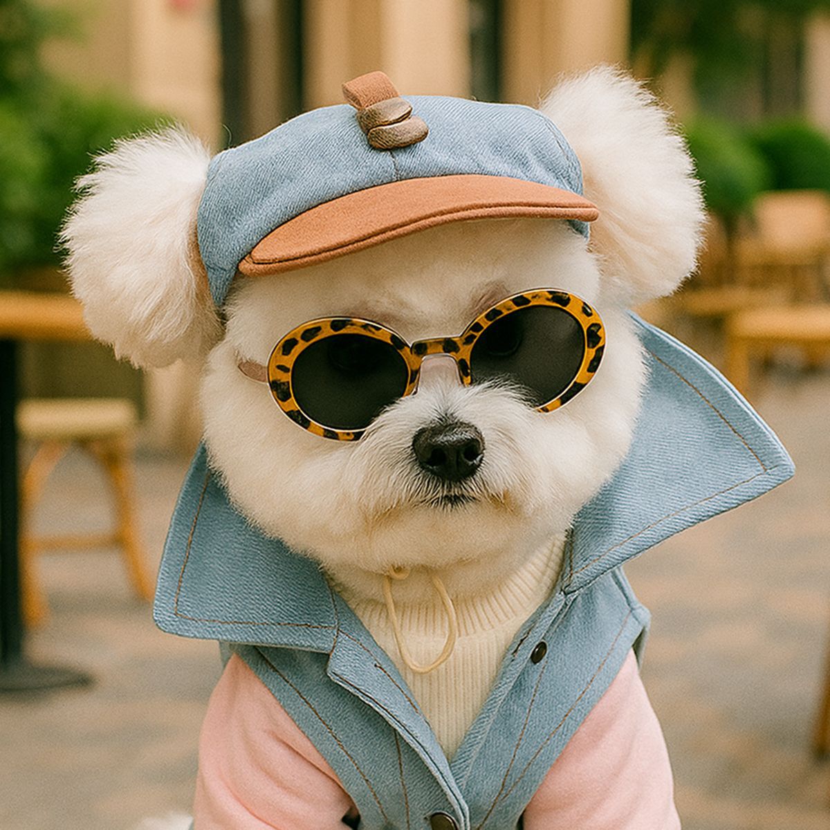 Cat and dog sun protection hat