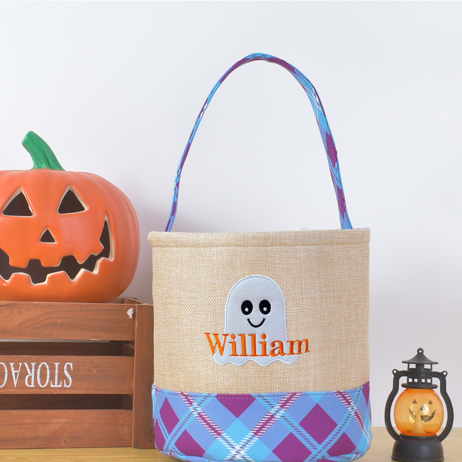 Halloween decorative storage basket with handle