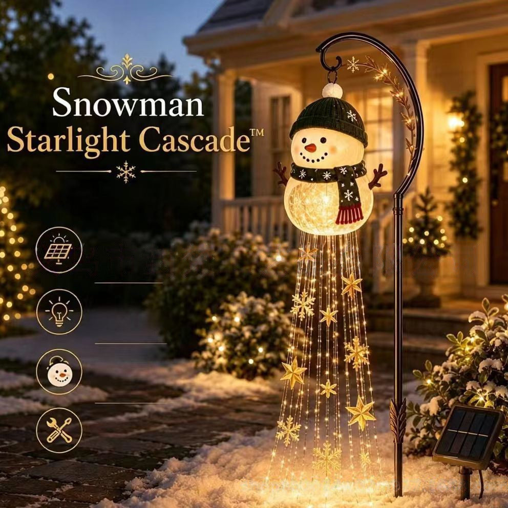 Snowman Magic Fountain Garden Light