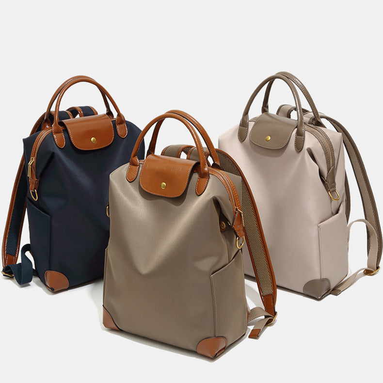 Women's Lightweight Waterproof Nylon Backpack Large Capacity 15 Inch Laptop Bag