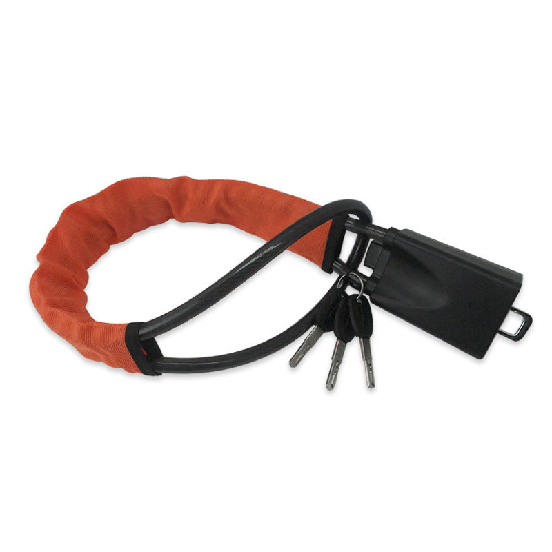 Retractable Steel Cable Car Steering Wheel Lock