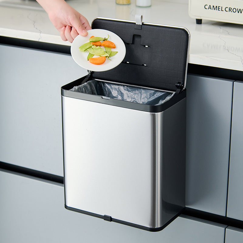 Stainless Steel Touch Sensitive Trash Can