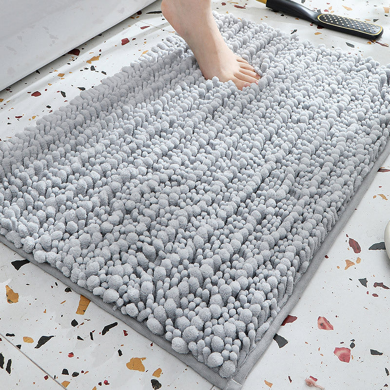 Thick Absorbent Chenille Bath Mat Non Slip Long Pile Home Floor Rug Machine Washable