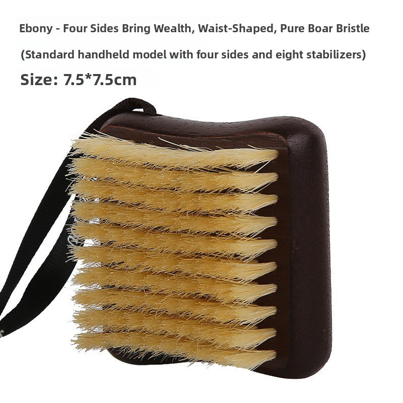 Boar Bristle Bath Body Brush with Short Handle