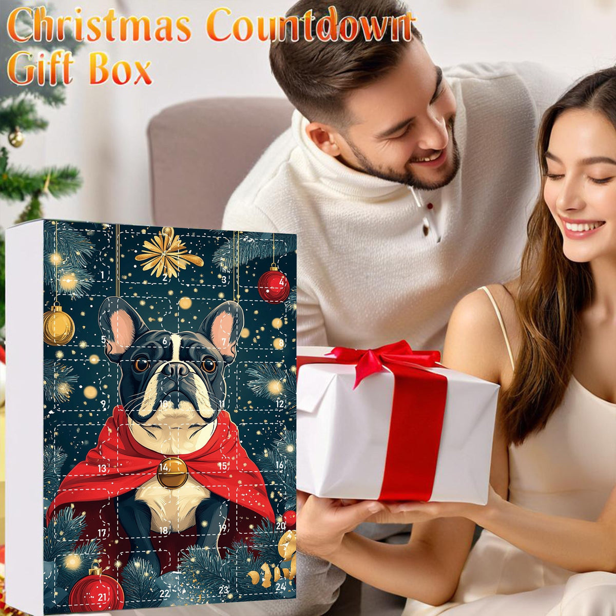 Dog Holiday Advent Calendar Box