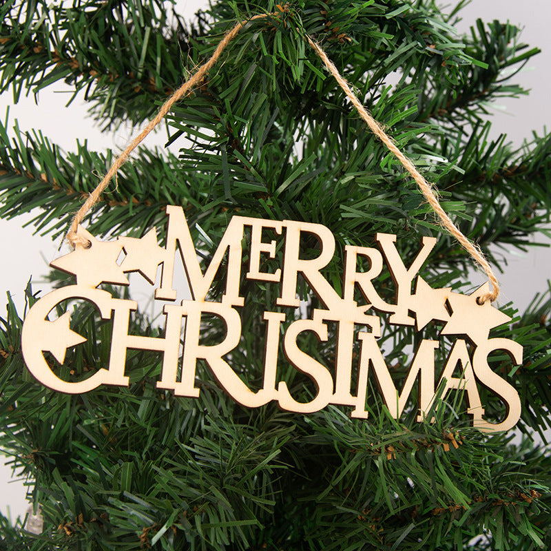 Wooden Christmas Hanging Ornament