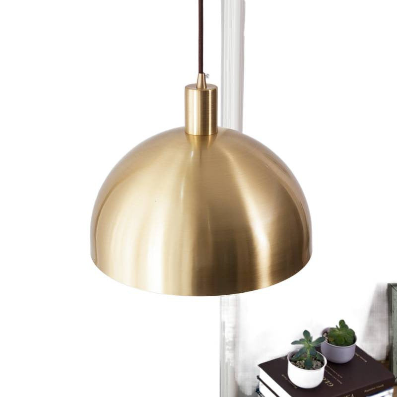 Nordic Solid Brass Cone Pendant Light