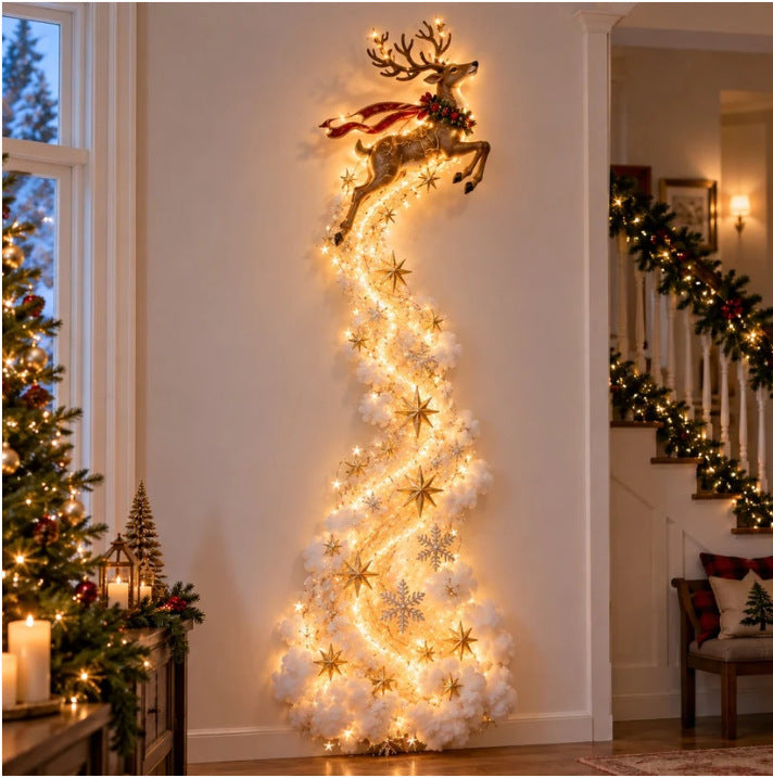 DIY Christmas Magic Trail String Wall Light Kit for Home Holiday Party Decor