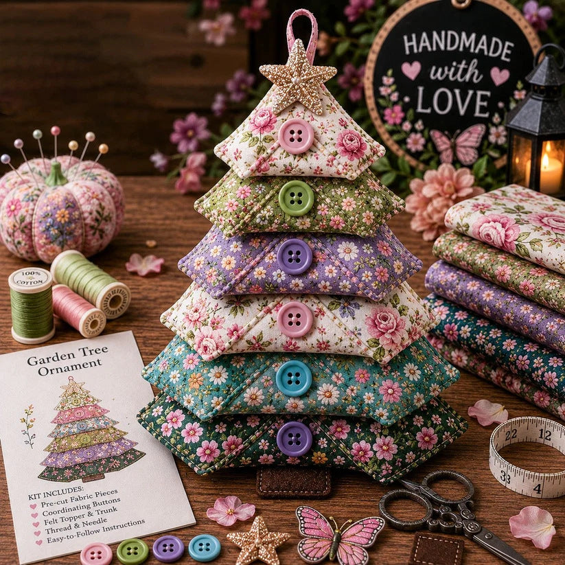 Layered Fabric Ornament DIY Sewing Kit