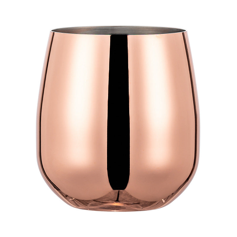 Stainless Steel Egg-Shaped Cup